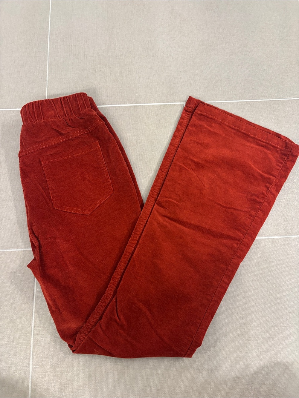 Rust colored corduroy pants